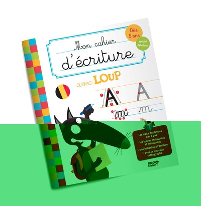 Picture of MON CAHIER D'ÉCRITURE AVEC LOUP / VERSION BELGIQUE