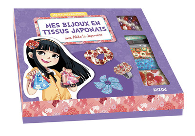 Picture of MES BIJOUX EN TISSUS JAPONAIS AVEC AKIKO LA JAPONAISE - LES P'TITES CREATRICES (