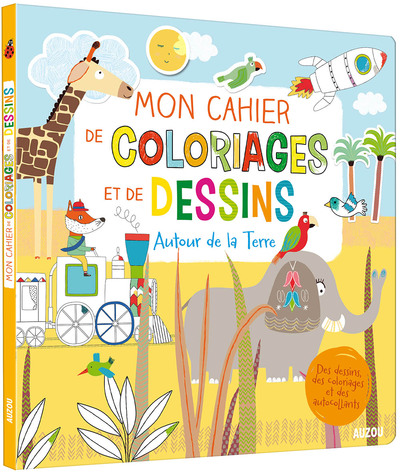 Picture of MON CAHIER DE COLORIAGES ET DE DESSINS AUTOUR DE LA TERRE