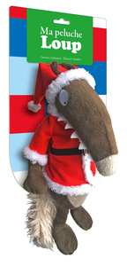 Picture of Ma peluche loup habillée - Noël