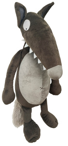 Picture of La peluche Loup de taille moyenne - nue