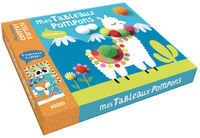 Image de MON COFFRET D'ARTISTE - MES TABLEAUX POMPONS ANIMAUX