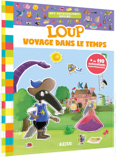 Image de MES AUTOCOLLANTS MALINS - LOUP VOYAGE DANS LE TEMPS