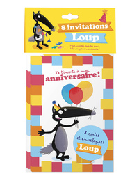 Image de PACK DE 8 CARTES D'ANNIVERSAIRE LOUP
