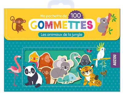 Image de MA POCHETTE DE 100 GOMMETTES - LES ANIMAUX DE LA JUNGLE