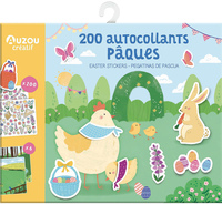 Image de 200 autocollants Pâques