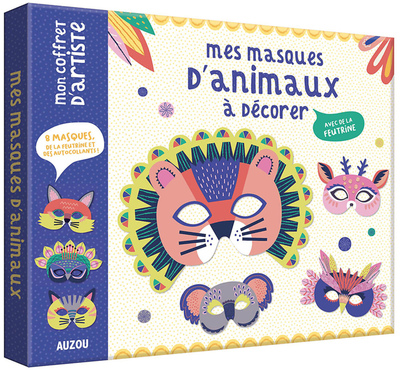 Image de Mon coffret d'artiste - Mes masques d'animaux à décorer