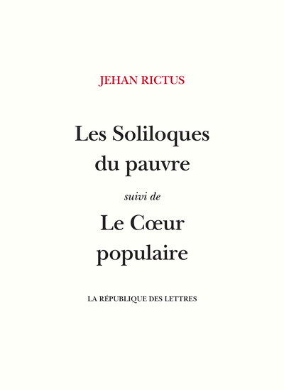 Image de Les Soliloques du pauvre