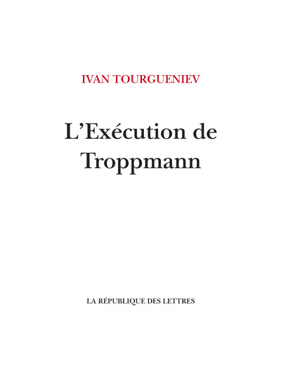 Picture of L'Exécution de Troppmann