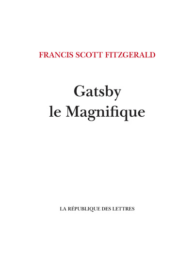 Picture of Gatsby le Magnifique