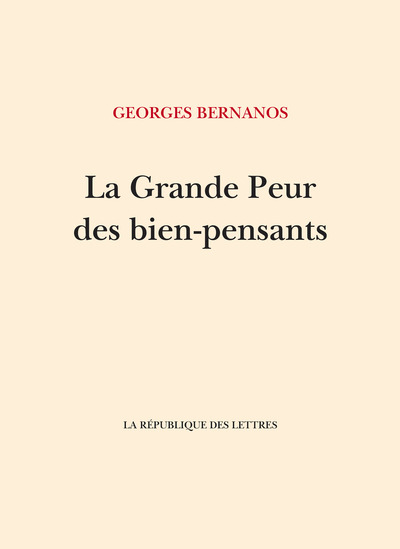 Picture of La Grande Peur des bien-pensants