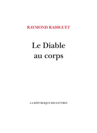 Picture of Le Diable au corps
