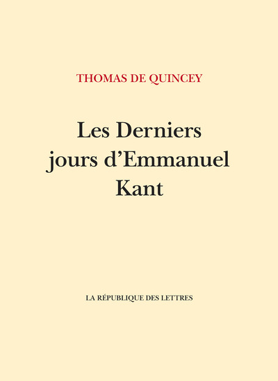 Image de Les Derniers Jours d'Emmanuel Kant