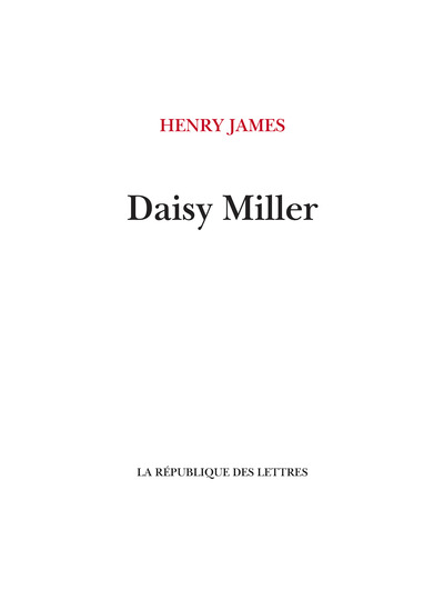 Picture of Daisy Miller