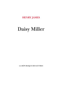 Picture of Daisy Miller
