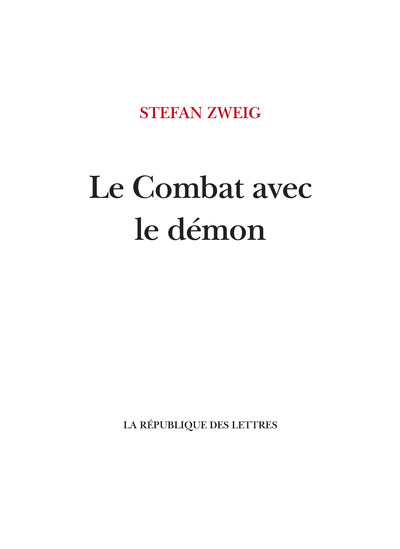 Image de Le Combat avec le démon