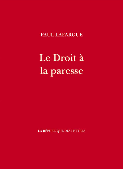 Image de Le Droit à la paresse