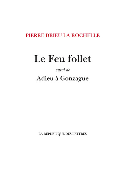 Picture of Le Feu follet