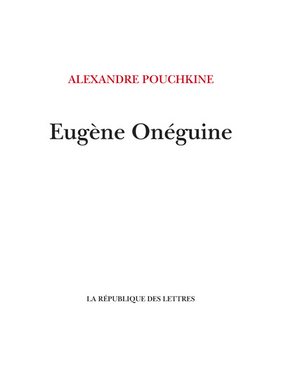 Picture of Eugène Onéguine