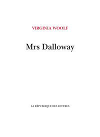 Picture of Mrs Dalloway