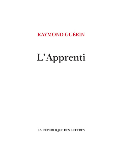 Image de L'Apprenti