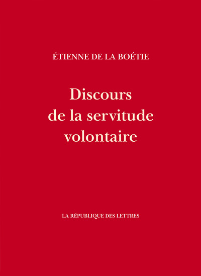 Picture of Discours de la servitude volontaire