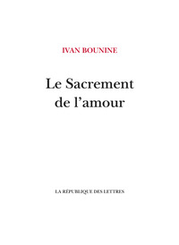 Picture of Le Sacrement de l'amour