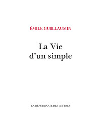 Image de La Vie d'un simple