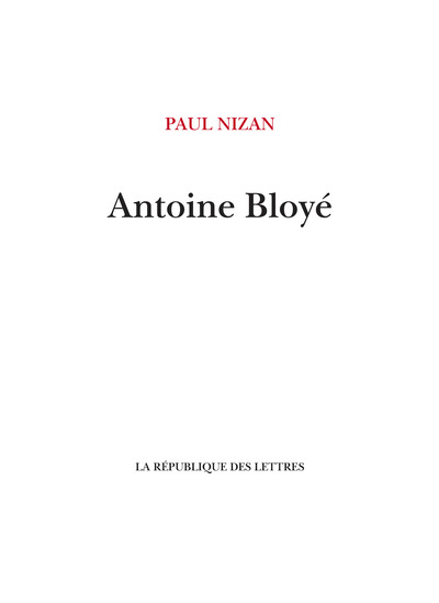 Picture of Antoine Bloyé
