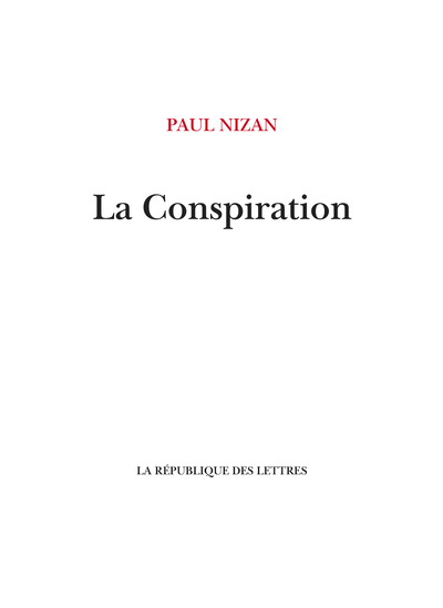 Picture of La Conspiration