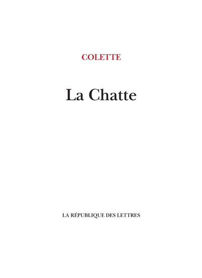 Image de La Chatte