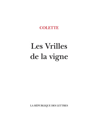 Image de Les Vrilles de la vigne