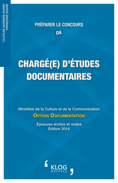 Image de Préparer le concours de Chargé(e) d'études documentaires. Culture. Option documentation