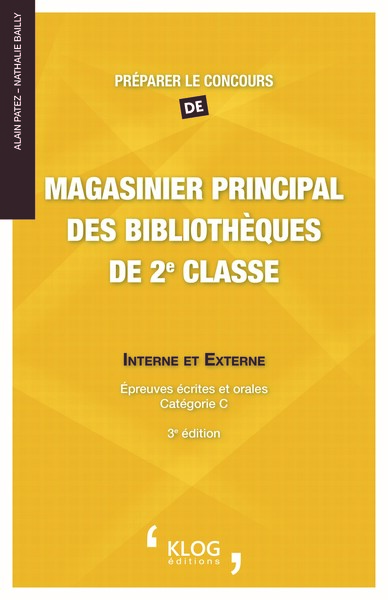 Image de Préparer le concours de magasinier principal des bibliothèques de 2e classe - 3e édition