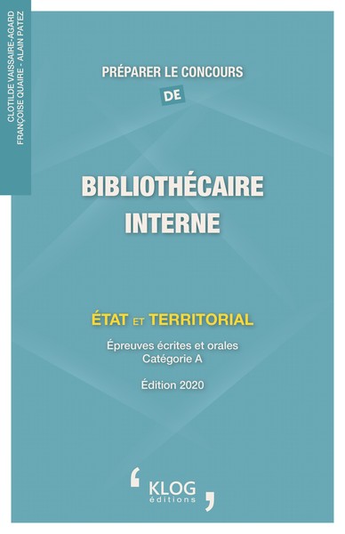 Image de Préparer le concours de Bibliothécaire interne : État et territorial