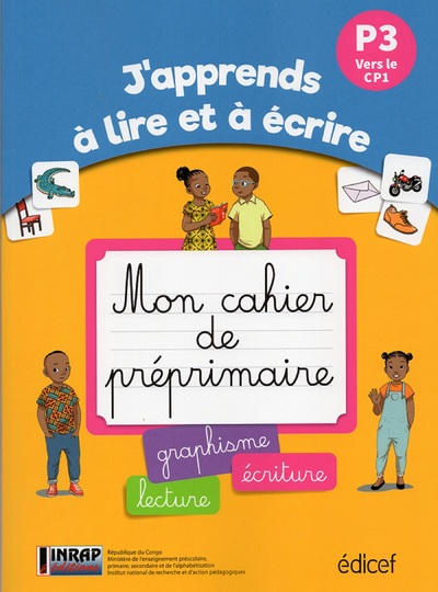 Picture of Mon cahier de pré-primaire Lecture Ecriture P3 (GS) Congo B