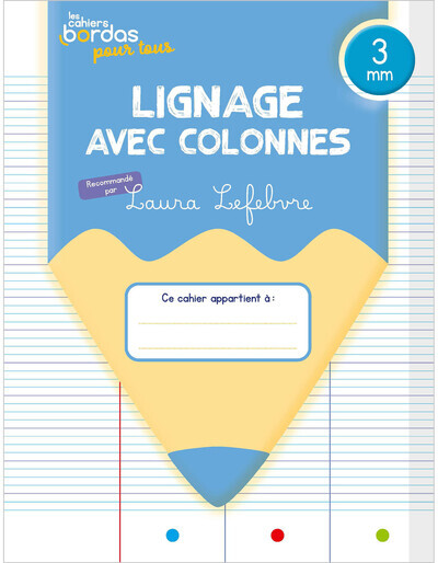 Picture of Cahiers Bordas pour tous - lignage avec colonnes 3 mm - 2024 - Cahier - élève