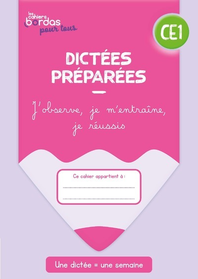 Picture of Cahiers Bordas pour tous - Dictées CE1 - 2023 - Cahier - élève