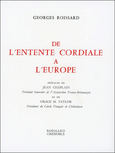Picture of De l'entente cordiale à l'Europe