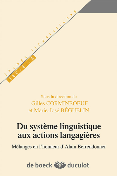 Picture of Du système linguistique aux actions langagières