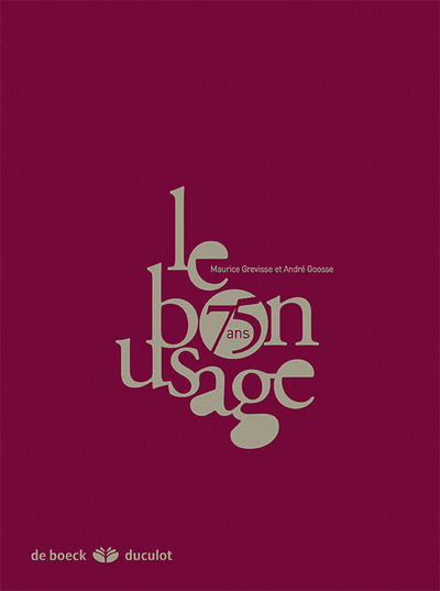 Image de Le bon usage édition prestige