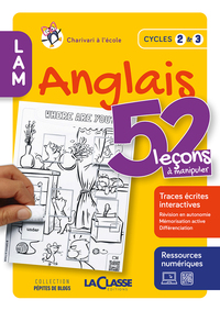 Picture of 52 LECONS A MANIPULER EN ANGLAIS Cycle 2 et 3 (livre + ressources numériques)