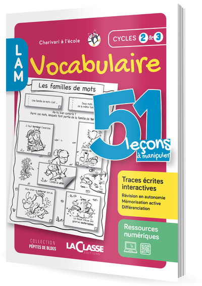 Image de 51 LECONS A MANIPULER VOCABULAIRE Cycle 2 et 3 (Livre + ressources numériques)