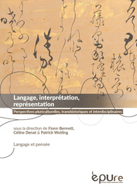 Image de Langage, interprétation, représentation - perspectives pluriculturelles, transhistoriques et interdisciplinaires