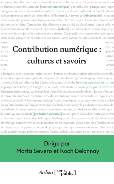 Picture of Contribution numérique : cultures et savoirs