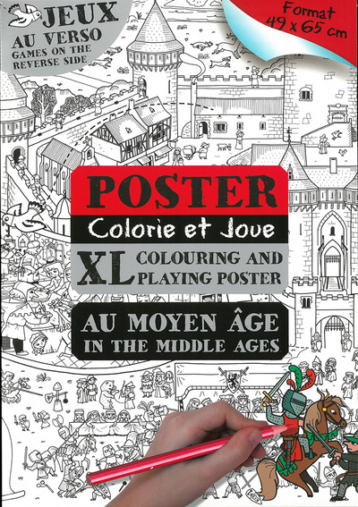 Picture of POSTER COLORIE ET JOUE AU MOYEN-AGE