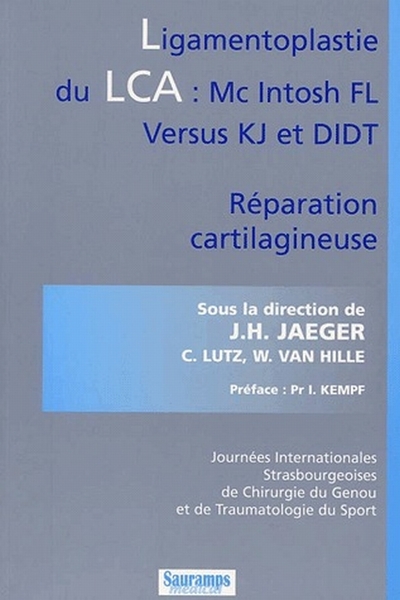 Picture of LIGAMENTOPLASTIE DU LCA MC INTOSH FL VERSUS KJ ET DIDT REPARATION CARTILAGINEUSE