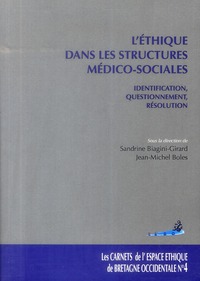 Picture of ETHIQUE DANS LES STRUCTURES MEDICO-SOCIALES. CARNETS DE L'EEBO N 4