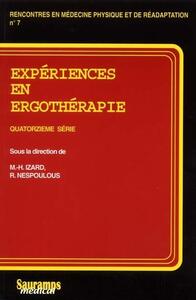 Image de EXPERIENCES EN ERGOTHERAPIE QUATORZIEME SERIE