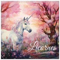 Image de Licornes de conte de fées (Calendrier mural carré 2026 30x30 cm) Calendrier double avec une page pour vos prises de notes